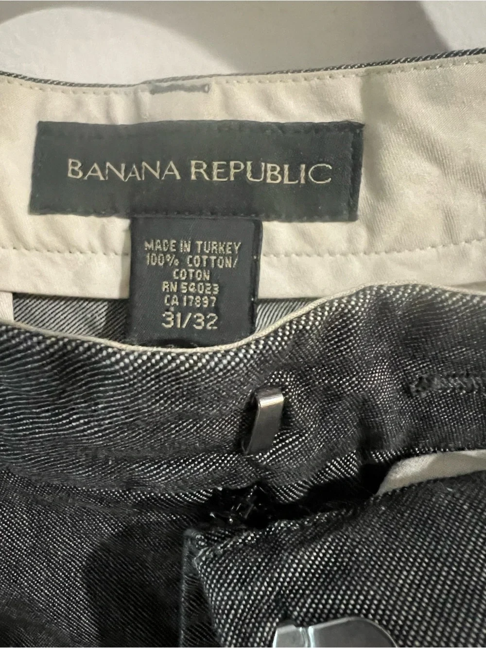 Vintage Banana Republic Gray Men's Dress Pants - Slim Tailored